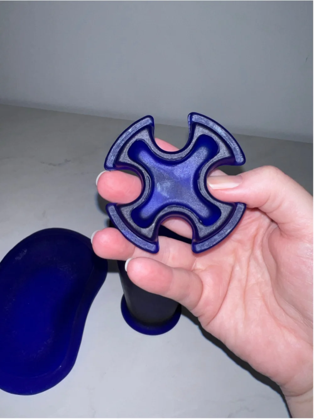 Umbra Cobalt Frosted 90s Celestial Blue Bath Set